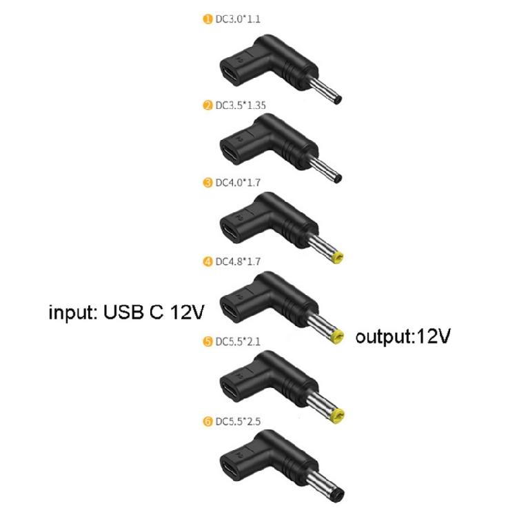 For Router Monitor LED Strip Laptop USB C to DC Power Connector 12V Adapter