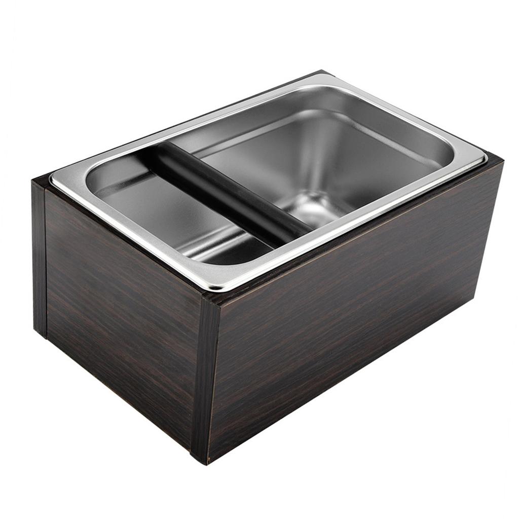 Kaffee Abschlagbehälter aus Edelstahl mit Griff Kaffeesatzbehälter Abfalleimer