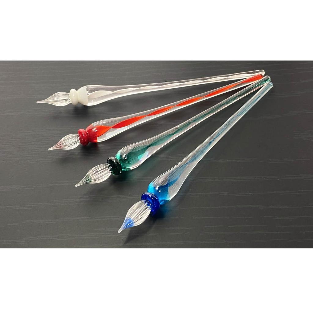 Teranishi Chemical Industry Guitar Glass Pen, Ribbon, Blue, GLAR-BL