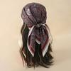 Luxury Paisley Silk Satin Head Scarf For Women Plaid Print Kerchief Neck Scarfs 70cm Square Shawls and Wrpas Scarves For Ladies