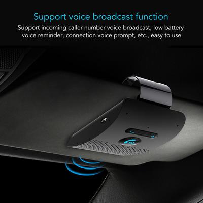 Wireless Hands for Car with Dual Connection, Hands MP3 Spker, Vibration Sensor, Energy Saving