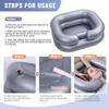 Portable Inflatable Shampoo Basin Bowl Hair Washing for Bedridden Disabled Injured Hair Wash Tub for Dreadlocks and At Home Sink