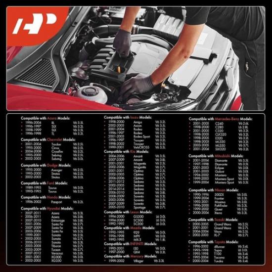 Iridium Platinum Spark Plugs Compatible with Various Vehicles - TL, Pack of 6