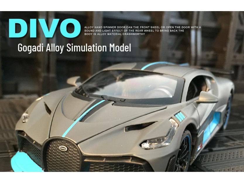 XA3217 Alloy Supercar Model with Sound & Light - Pull Back Metal Toy Car for Boys