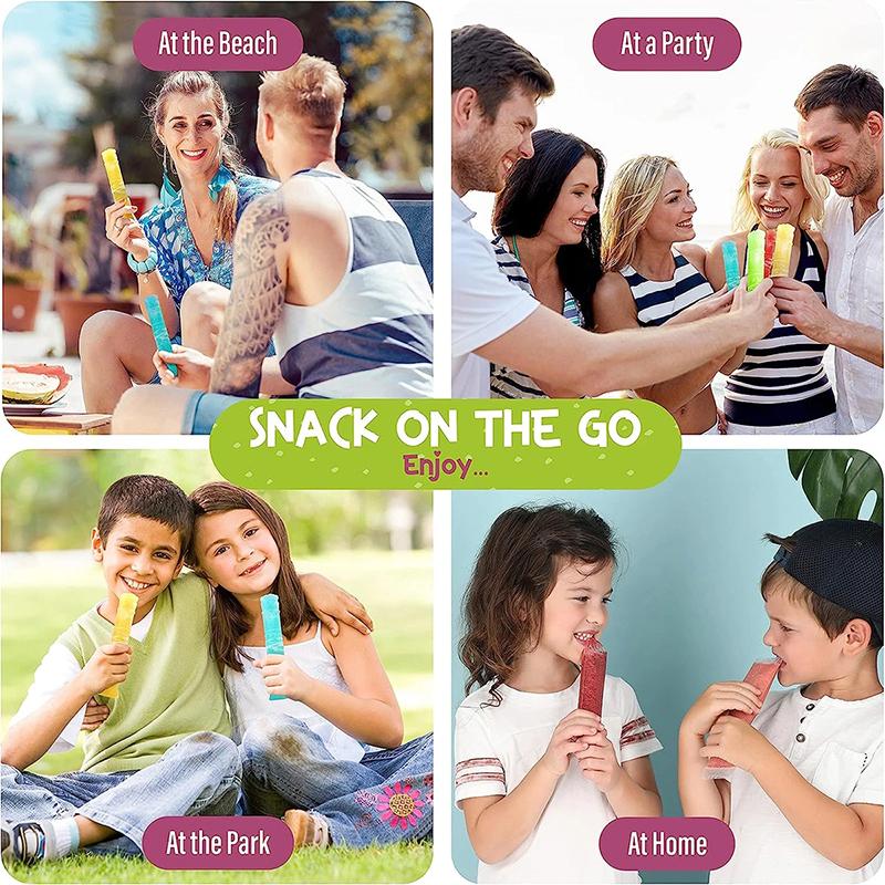 10/20/50 Pcs Disposable Ice Popsicle Bags – Food-Grade Freezer Bags for Liquids, Ice Lolly Mold, and DIY Homemade Popsicles