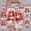 The Quintessential Quintuplets Nakano Miku Badge & Keychain Set: Game Merchandise & Bookmark Gift