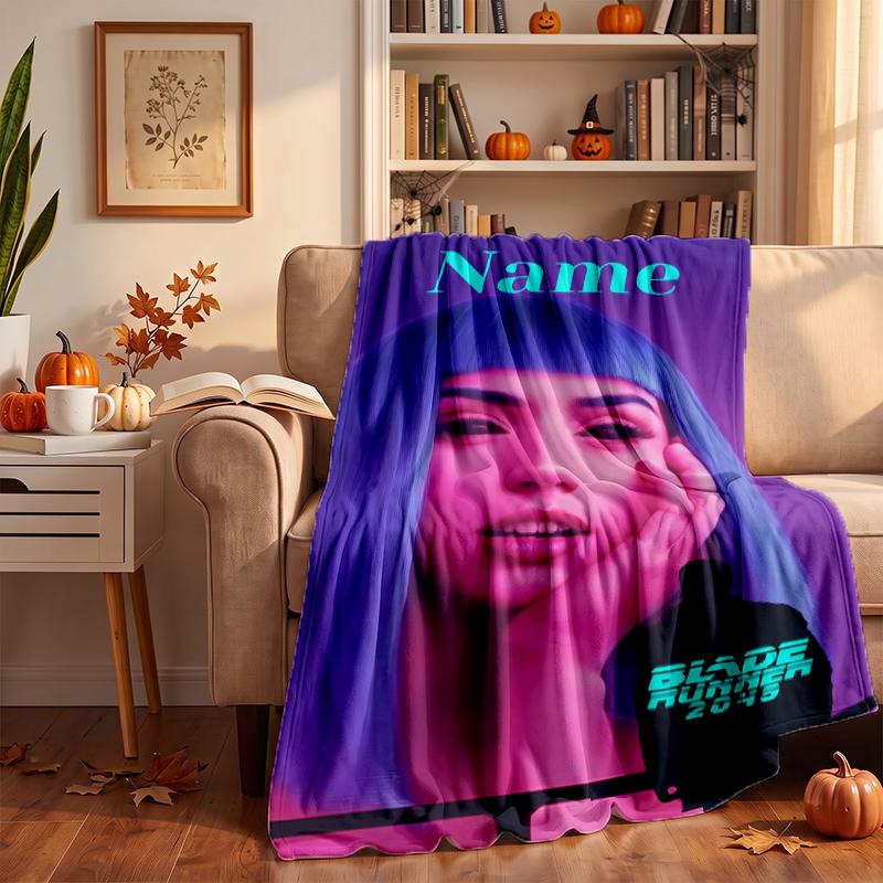 Blade Runner Custom Flannel Blankets Soft Warm Cozy Throws for Home Decor Holiday Gifts