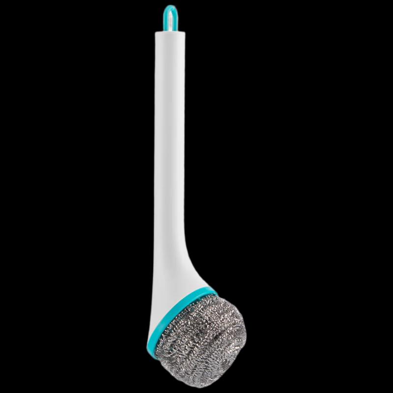 Chahua Jiejing Non-Scratch Replaceable Head Long Handle Pot Brush (2-pack)