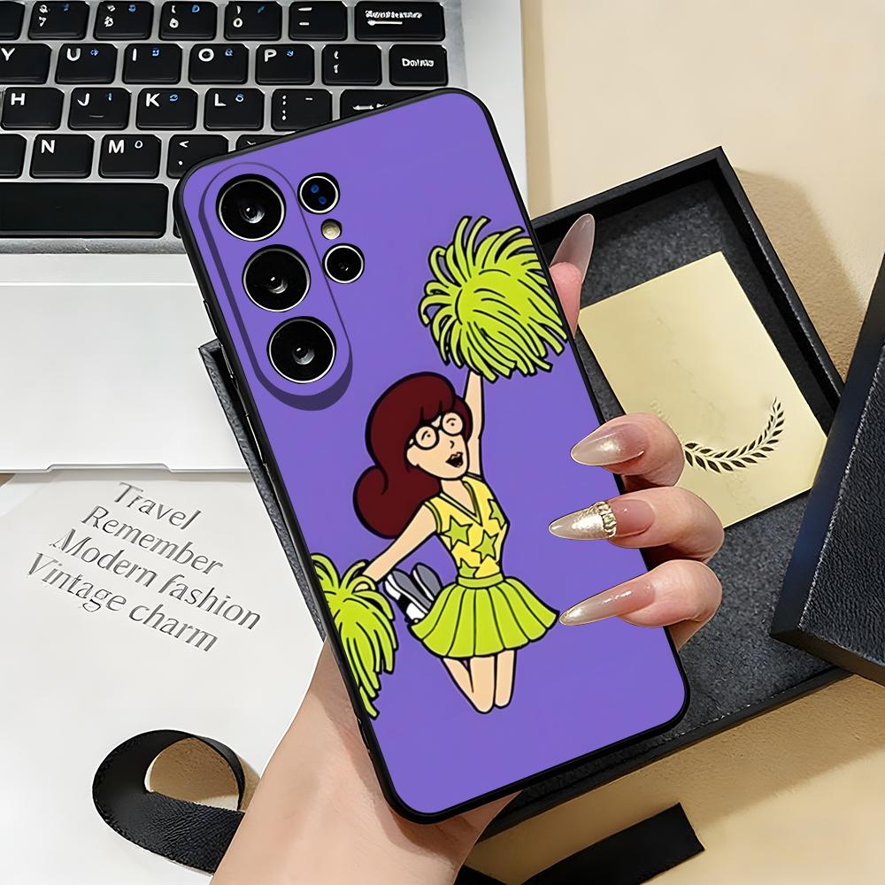 

D-Daria Phone Case For Samsung S26 S25 S24 FE S23 S22 S21 Plus S20 Ultra Note20Ultra Black Soft Shell Galaxy S24 Ultra