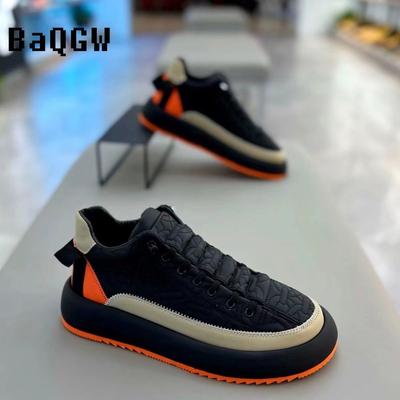 Chaussures Baskets Chunky Mode Homme Tennis Sports Slip-On Color Block Hauteur Augmentée Skate Marche Chaussures Décontractées pour Homme