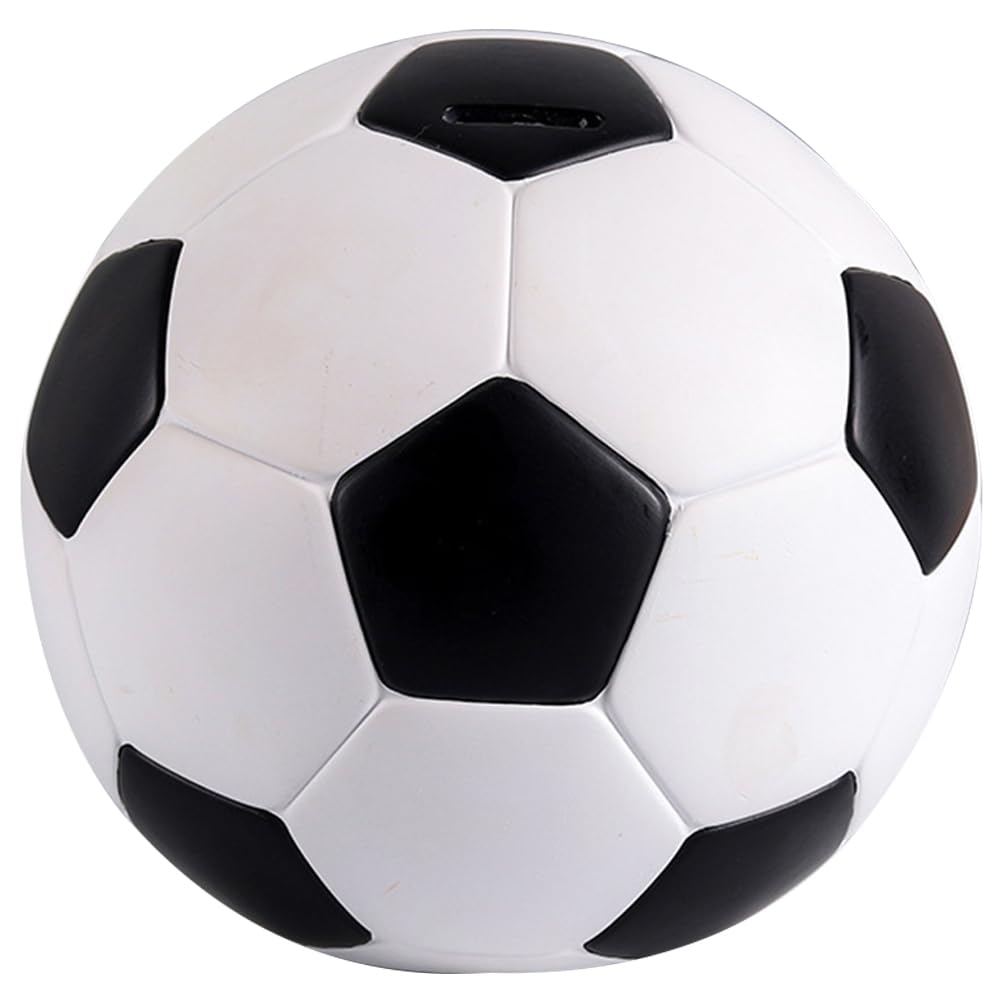 Piggy Bank Soccer Ball Plastic Piggy Bank Coin Jar Money Box Kids Soccer Ball Sports Themed Coin Bank Container Soccer Ball Saving Stylish Home Decor