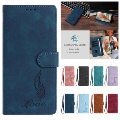 Kugelschreiber Prägemuster Flip-Card Design Brieftasche Hülle für Infinix Smart 8/itel A70/Tecno Spark 20,Pop 7,Pop 8,Pova 5,Neo 2,Spark Go 2023...(8-Farben)