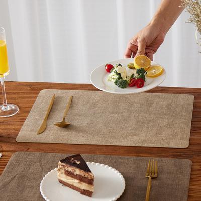 Tischsets aus Kunstleder Indoor-Tischsets für Esstisch Outdoor-Tischsets Manteles Individuales Quadratisch Rutschfest Waschbare Tischmatten für Zuhause Hochzeit