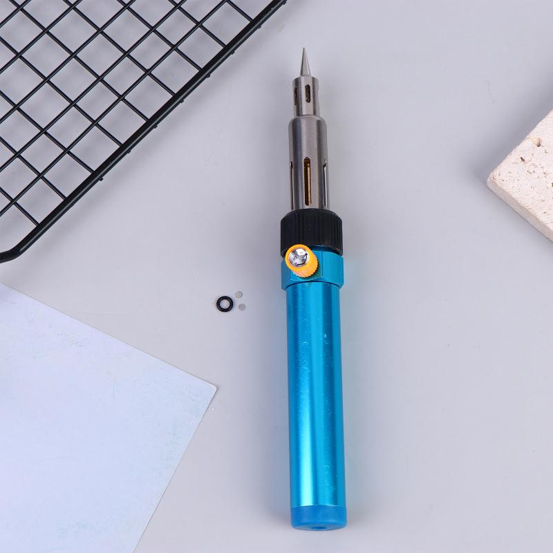 Handy Gas Soldering Pen Soldering Iron For Precise Welding And Heat Shrink For Diy Repairing With Changeable Tips 210~450 Celsius