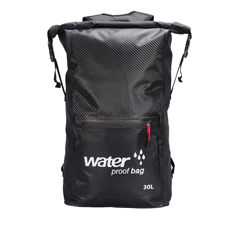 Waterproof Outdoor Drifting & Canyoning Backpack - Double Shoulder Barrel Bag for Beach & Storage.