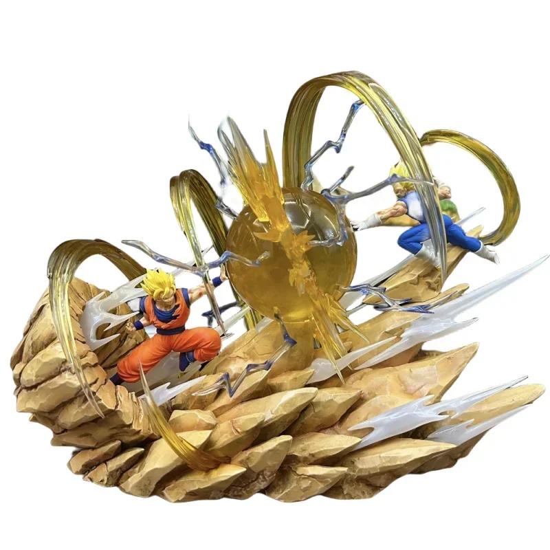 18cm Figure Goku Vs Vegeta Figure Sky Top Wcf Goku Vs Vegeta Anime Figure Goku Vegeta Action Figurine Pvc Model Gift No box