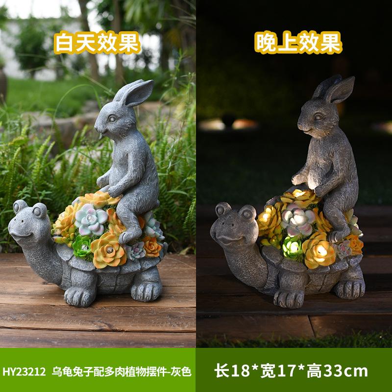 

Уличные смоляные украшения в виде животных на солнечных батареях