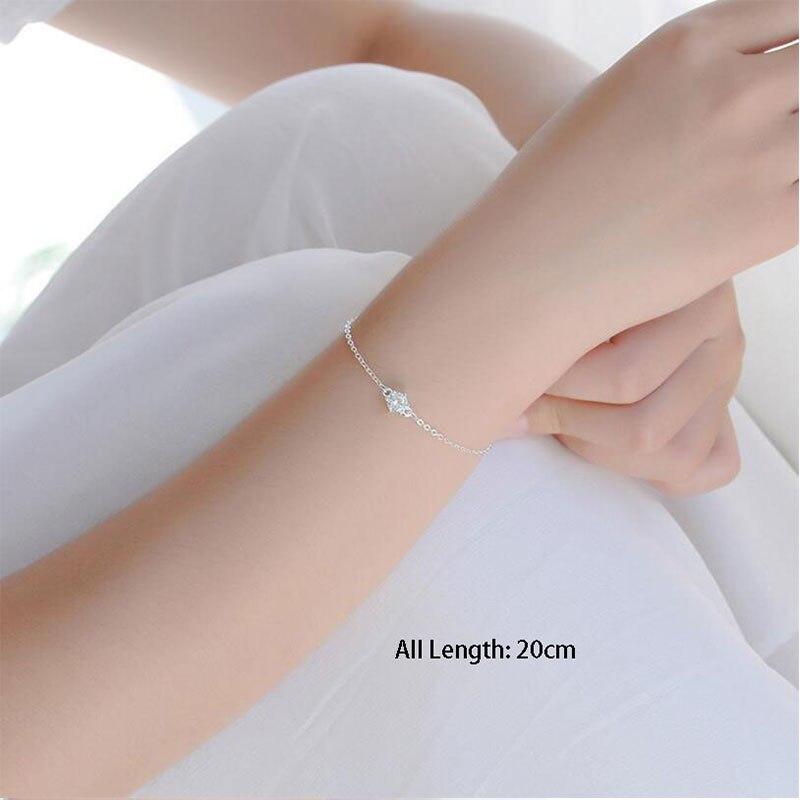 

Sleek Minimalist For Women Sterling Tone Anklet Wrist Bracelet Super Shiny Zircon Stone Chian Wrist Bracelet Jewelry S B133Simple Anklet