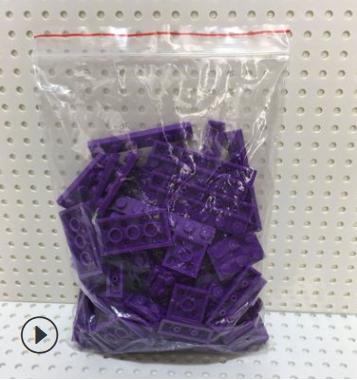 100pcs/lot Building Block thin bricks 8 size mixed 15 colors Compatible with brands Educational Toys for Children