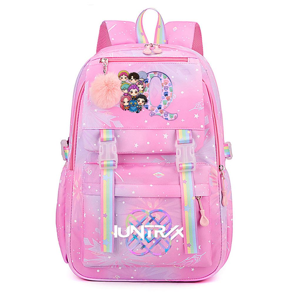 26 English Letter K-Pop Demon Hunters Printed Large Capacity Waterproof Backpack Teenger Student Girl Boy Schoolbag Bookbag waterproof Travel Bag