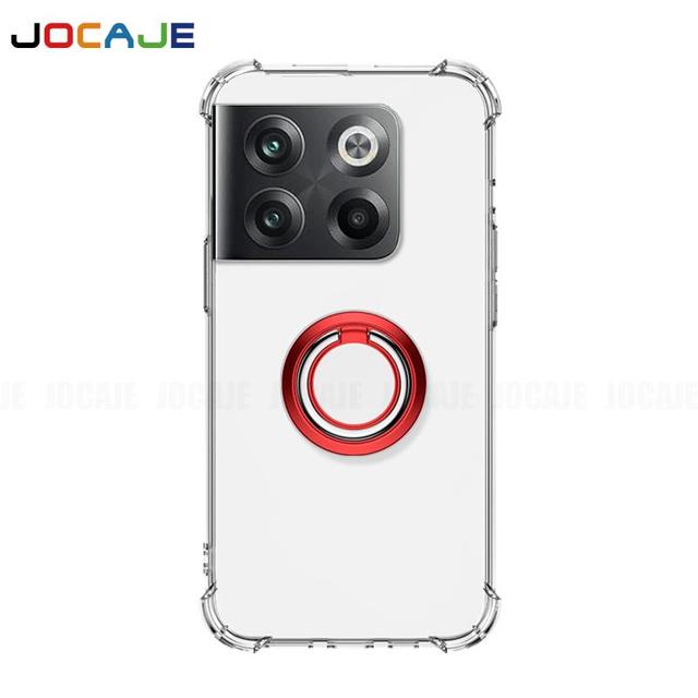 Ring Stand Transparent Defense Ochranné Nárazuvzdorné pouzdro Držák držáku Oneplus ACE2 Pro Průhledný měkký silikonový TPU Airbag Zadní kryt telefonu