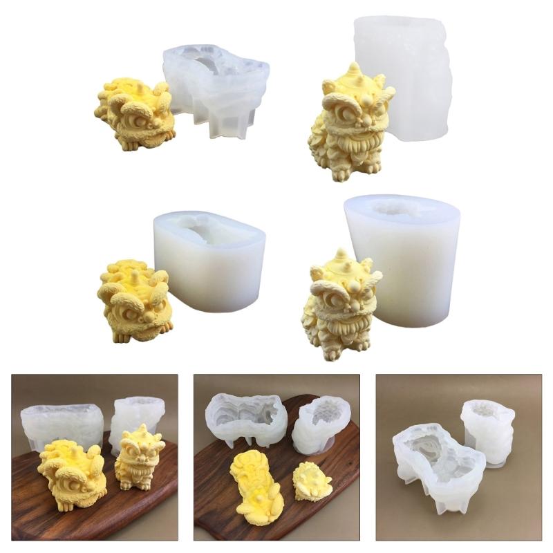 3D Lion Silicone Pastries Molds for Mousse Cake Dessert Baking Treat Molds for Puddings Pastry Jellies and Soap Making