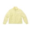 Logo Zip-Up Stand Collar Long Sleeve Jacket Women Jackets Yellow NJ3LP32L