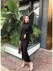 Elegant High-End Autumn Winter Dress: Warm, Semi-High Collar, Slimming Socialite Style