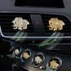 Diamond-encrusted Elephant Air Vent Fragrance Clip Metal Construction Creative Cartoon Ornament Automotive Interior Accessory