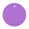 17.5cm Round Heat Resistant Silice Mat Drink Cup Coasters N-slip Pot Holder Table Placemat Kitchen Accessories Onderzetters