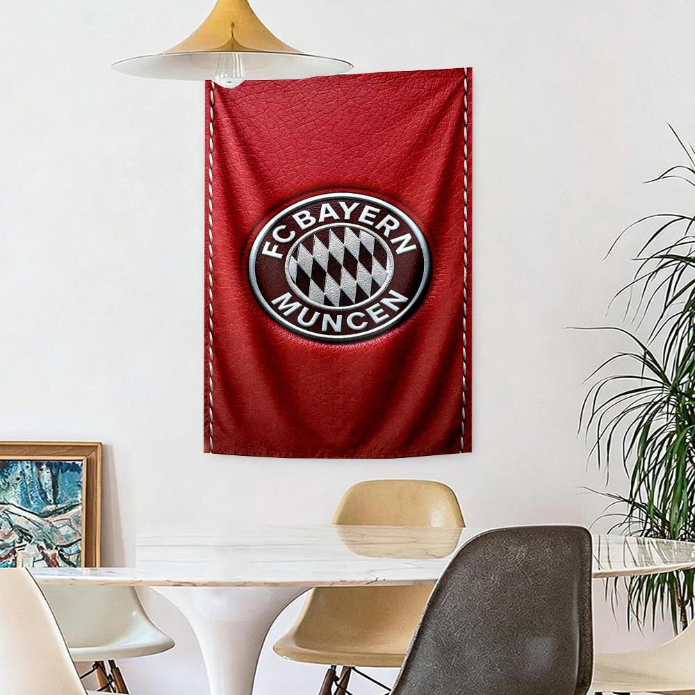 FC Bayern München Wanddekoration Wandteppich Kunst Für Haustiermemorial Geburtstag Hochzeitsparty Kulisse Familiengeschenk