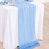 Vintage Sheer Table Runner Multi-color Cheesecloth Table Cover Luxury Tablecloth  Wedding Party