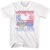 Woodstock Patriotic Love Revolution 1969 Men's T Shirt Rock & Soul Music Merch Unisex T-Shirt