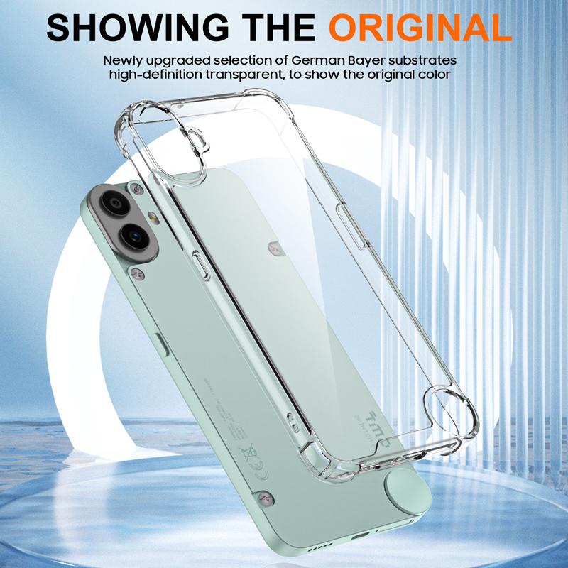 For Nothing CMF Phone 1 Case Airbag Corners Anti-Drop Clear TPU Phone Cover