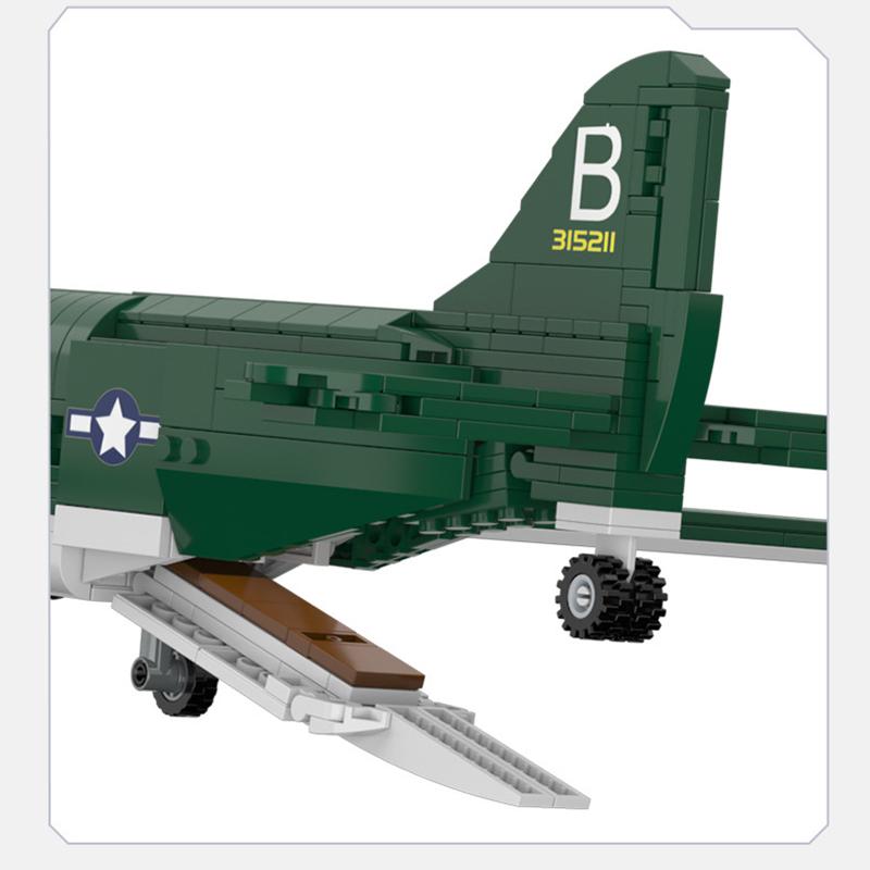 Ovly Douglas C-47 Transport Aircraft Model Building Block Fighter Toy Compatible with Bricks Children's Birthday Gift