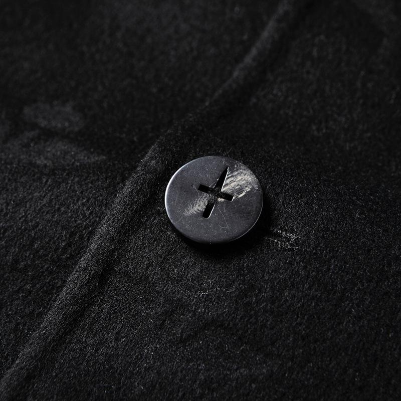 Herren Freizeitanzug Herbst und Winter Rein Handgefertigt Doppelseitig Einreihig Jugend Uni Business Wollanzug Jacke