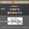 100Pcs Micro Blade Fuse 2A-35A AMP 32V Low Profile Mini Car Auto Fuses for Truck RV Campervan SUV Motorcycle Boat Assorted Amp