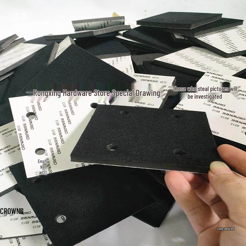 Durable Flocking Sponge Pads for Large-Scale Surface Polishing and Sanding