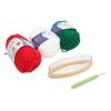 Knitter Looms Set Sock Weaver with Crochet Hook Knit Yarn Sock Knitting Machine for DIY Christmas Beginner