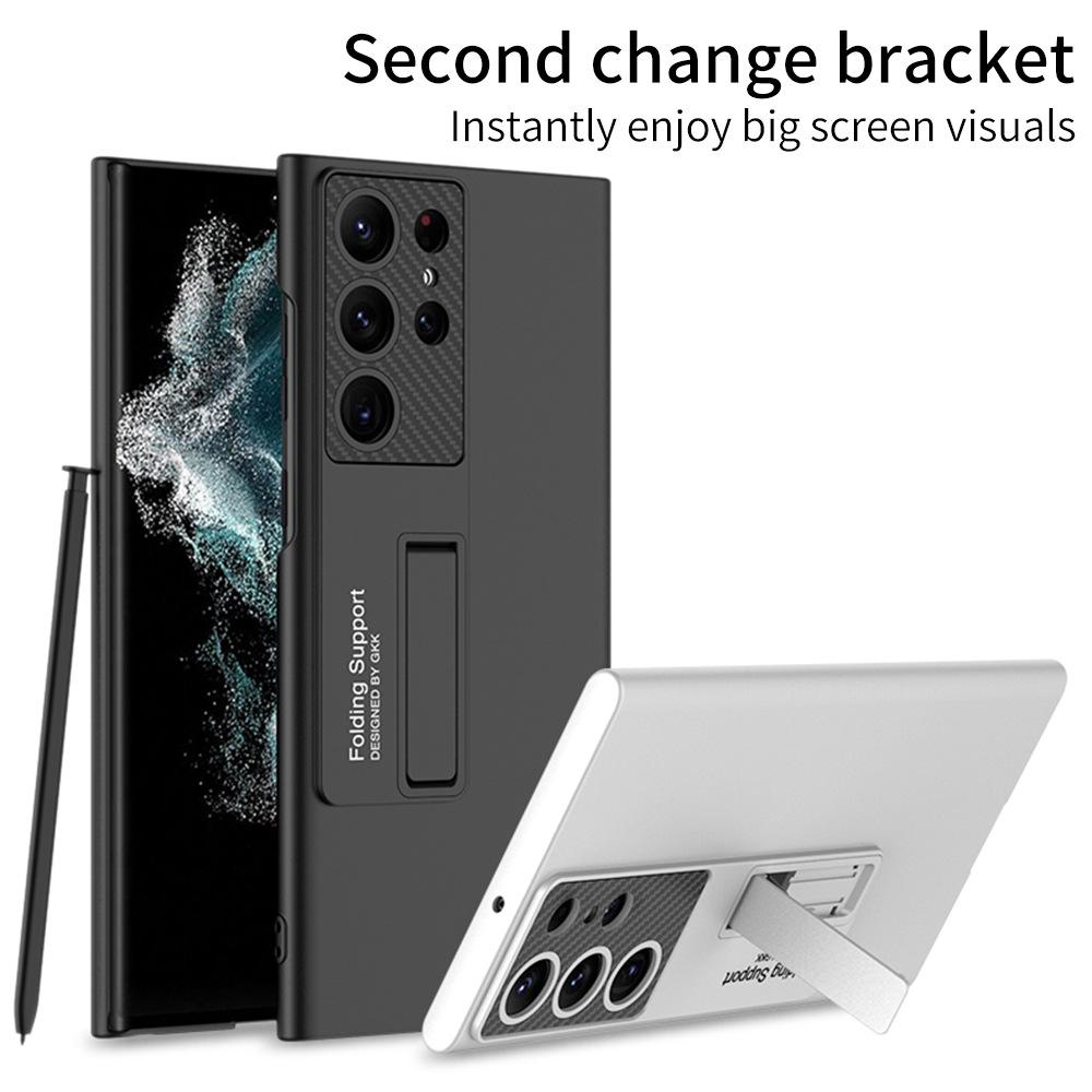 Applicable To Samsung S23 Mobile Phone Case S23ultra Ultra Thin Mobile Phone Case Business Stand Anti Fall Mobile Phone Protection Case