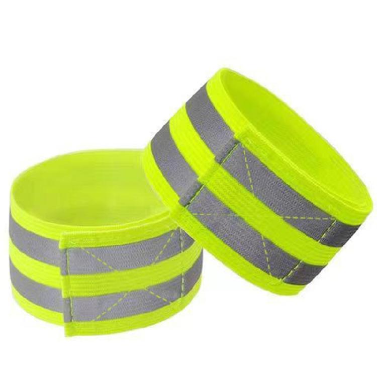 8Pcs Adjustable Safety Reflective Strap Running Reflective Arm Bands Warning Wristband Safety Reflectors Enduring