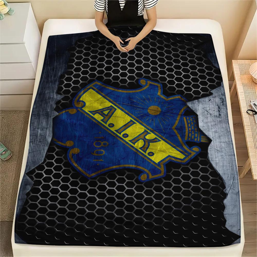 FootBall Club LOGO Print Flannel Blanket,High quality Comfortable for All Seasons,Home Decor,Warmth and Comfort,Perfect for Christmas Gifts