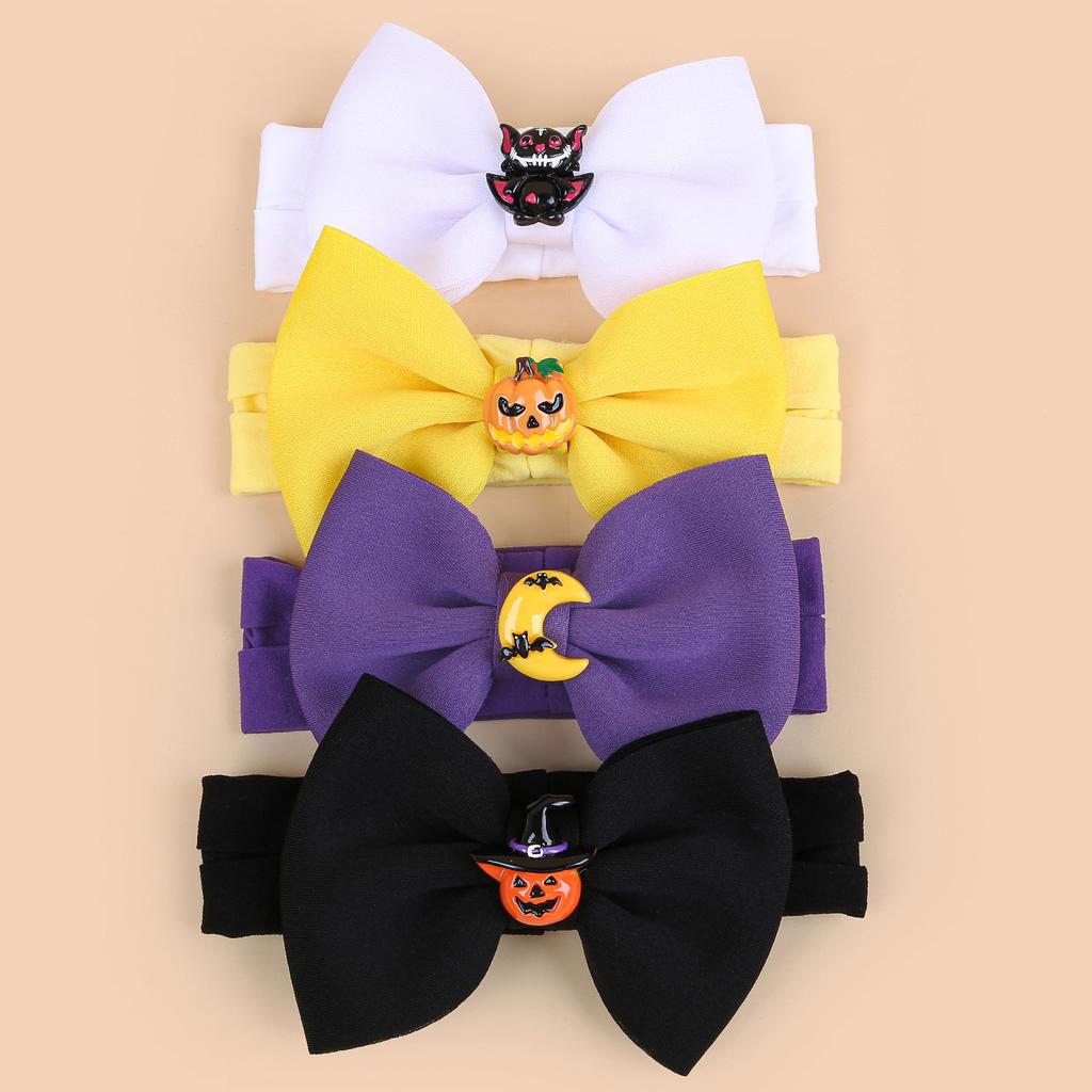 Baby Mädchen Stirnbänder 4,7 Zoll Halloween Haarschleifen mit Elastischen Weichen Neugeborenen Stirnbändern für Baby Mädchen Turban Säugling Kinder