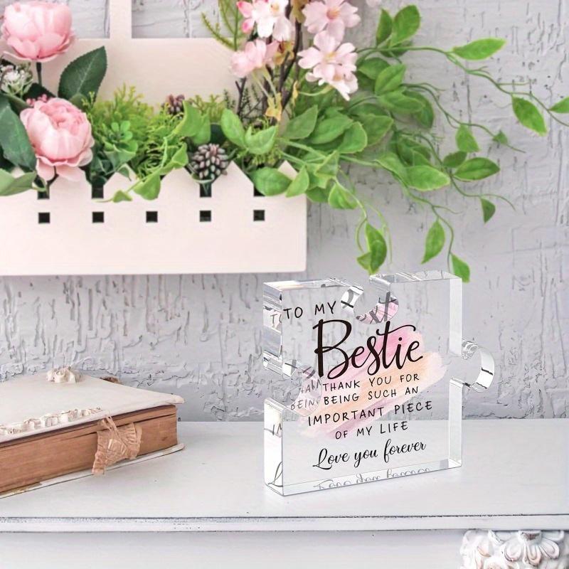 Bestie Friendship Puzzle - 0.6" Thick Acrylic Gift Set for Soul Sisters