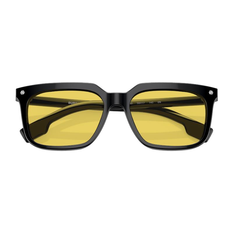 Burberry 4337F Rectangular Sunglasses With Logo Men Sunglasses Yellow B4337-F-3001/85