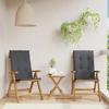VidaXL Reclining Garden Chairs 2pcs and Cushions Solid Teak Wood 3196433