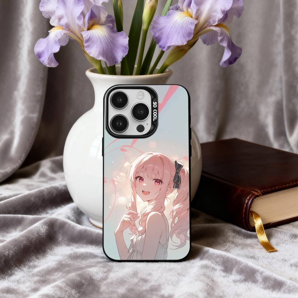P-Project S-SEKAI M-Mizuki A-Akiyama Phone Case For iPhone17,16,15,14,13,12,11 Plus,Pro Max Black Candy Silver Plated Cover