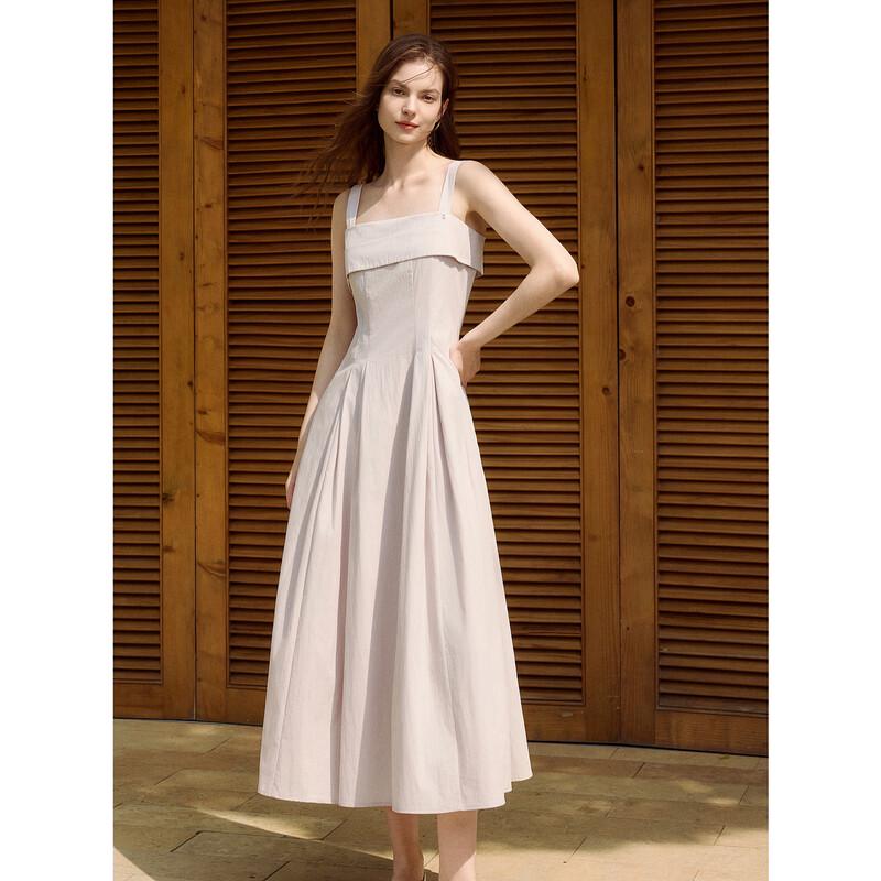 ELLE French Style Textured A-Line Midi Dress XL