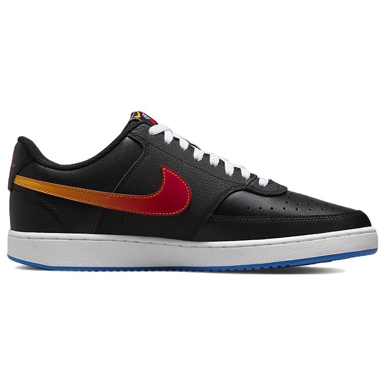 Nike Court Vision Low Black Gradient University Red University Gold Men's Lifestyle Shoes DQ7630-001
