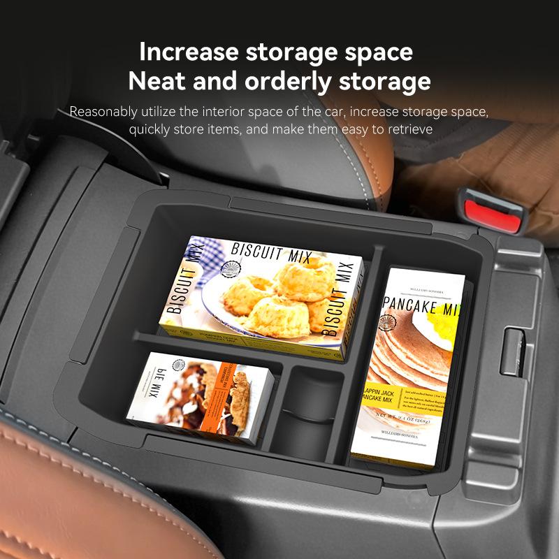 Double Layer Multifunctional Cup Holder Storage Box For 2026 Subaru Outback Forester Car Interior Organizer Tidying Accessories
